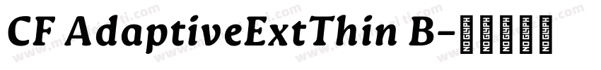 CF AdaptiveExtThin B字体转换